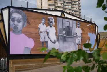 2.Still Holding On Mural In Situ 2