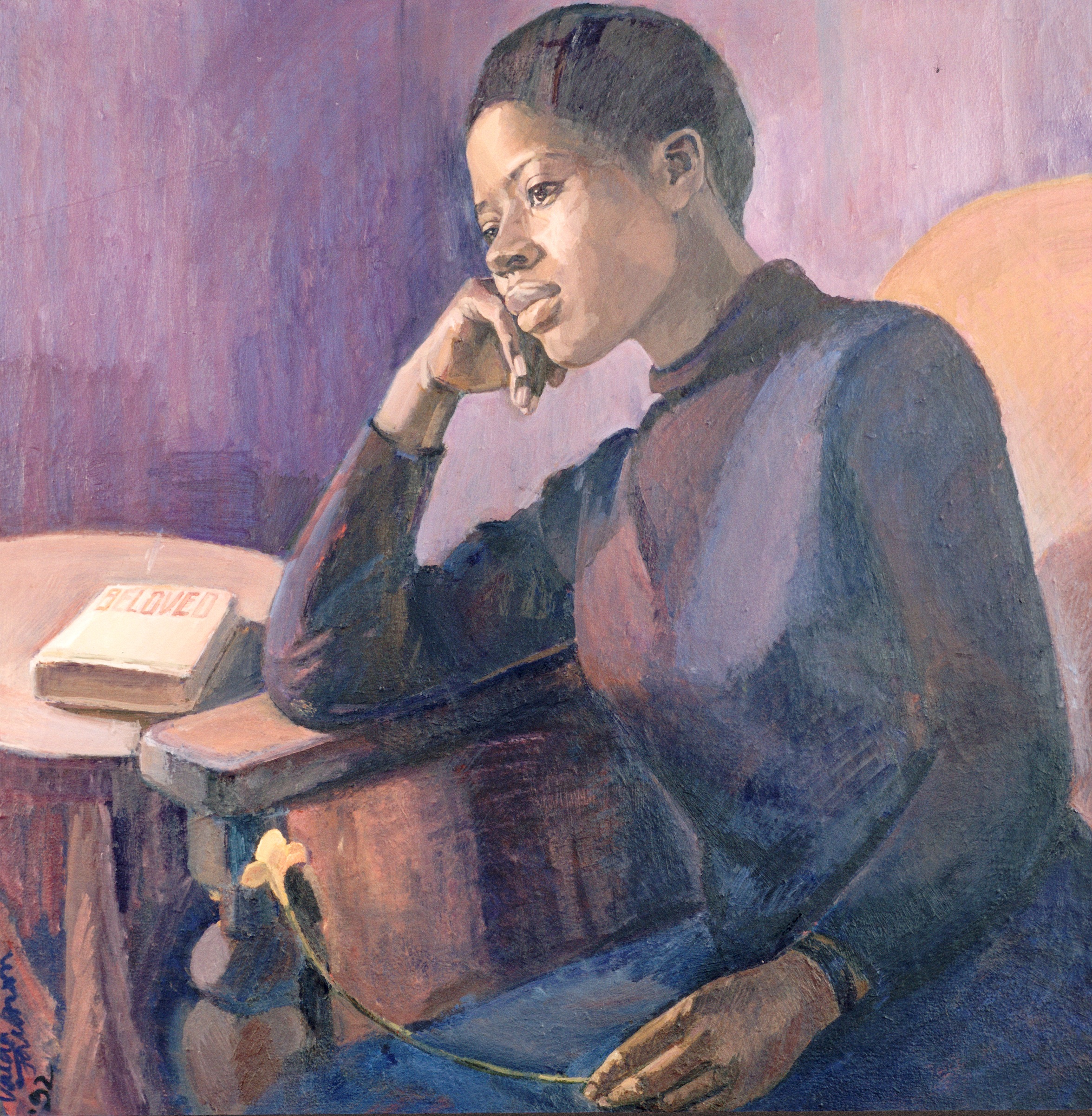 Seated Woman (Dawn Ref. Beloved By%0D Tony Morrison Oil On Canvas