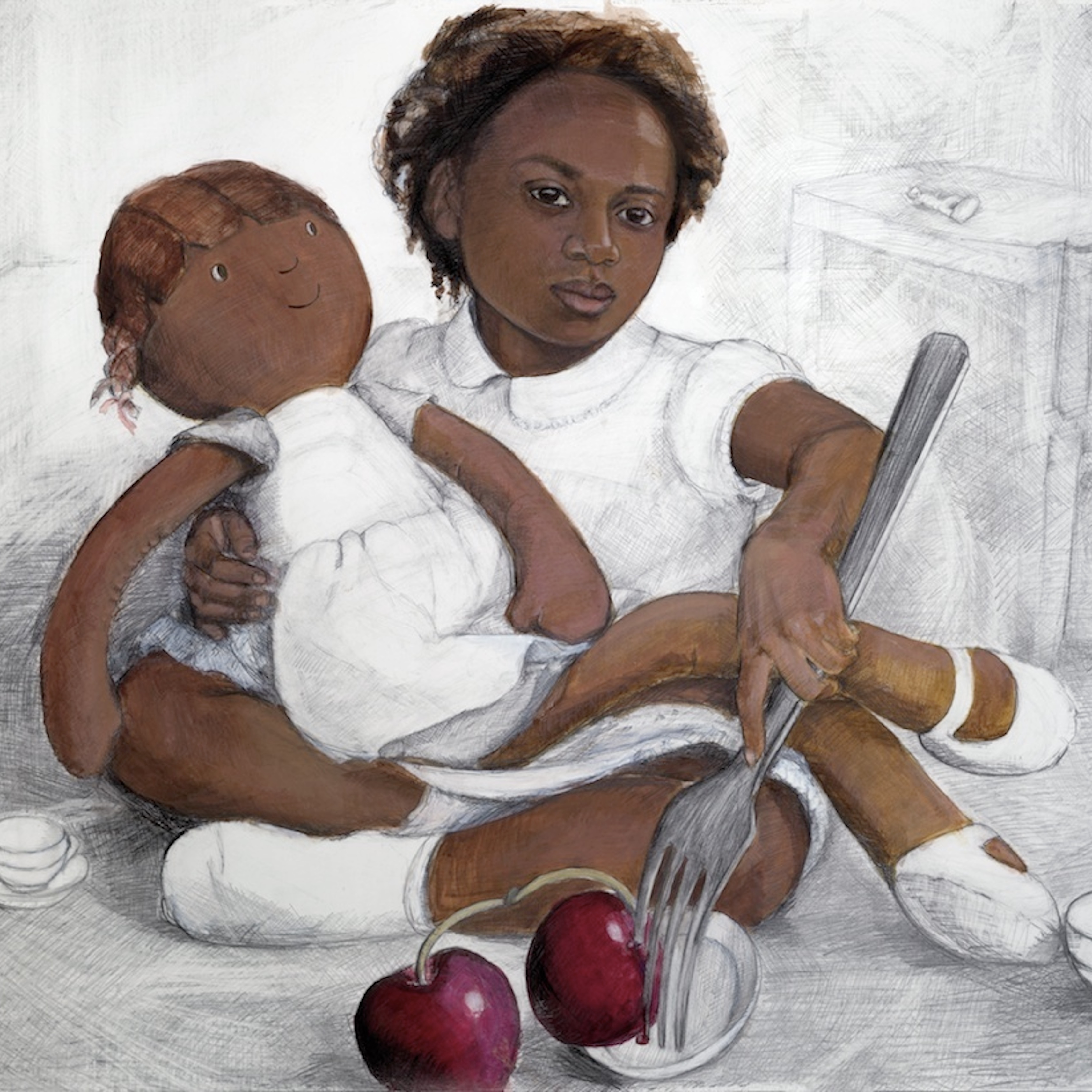 8.Polly And Molly Take Tea Square